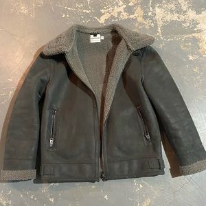 Men’s Topman Sherpa Lined Jacket